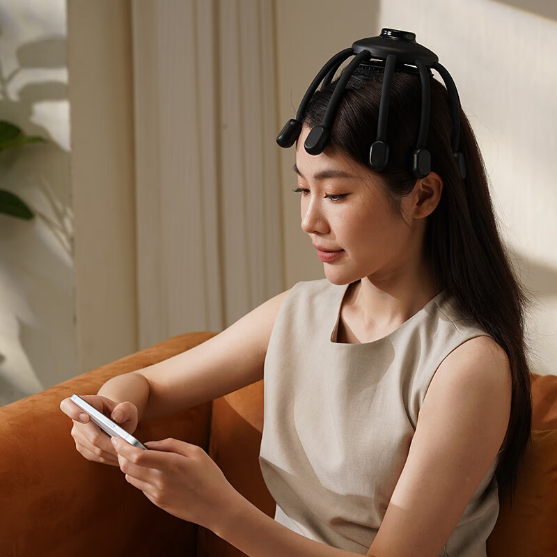 和正解压机二代头部按摩器八爪鱼电动头顶按摩仪按摩爪 HZ-RELAX-2-CWH高清大图
