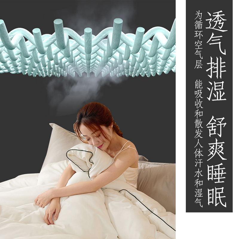 苏宁宜品大豆纤维被子冬被春秋单人双人冬天被芯四季通用加厚保暖冬季被