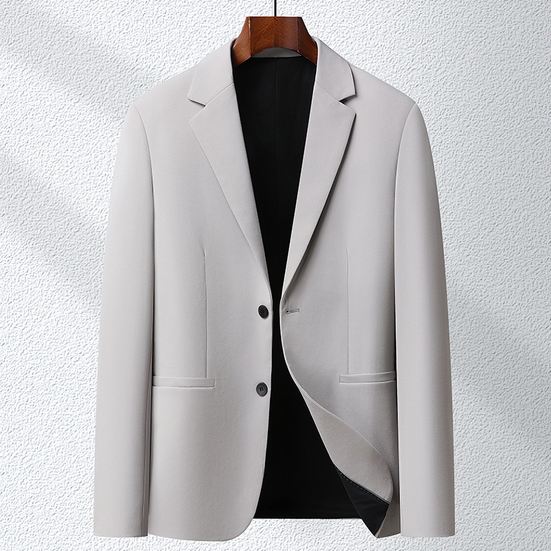 弹力免烫商务休闲单件西装春秋薄款男士韩版修身职业西服