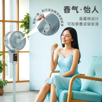 库思特空气循环扇 家用台立摇头对流静音风扇 智能语音款N11-海湾蓝