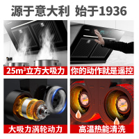 方帅(FOSHUAI)25m³双电机油烟分离 家用抽油烟机单机侧吸式 C02厨房大功率大吸力吸烟机自动清洗排烟罩挥手感应