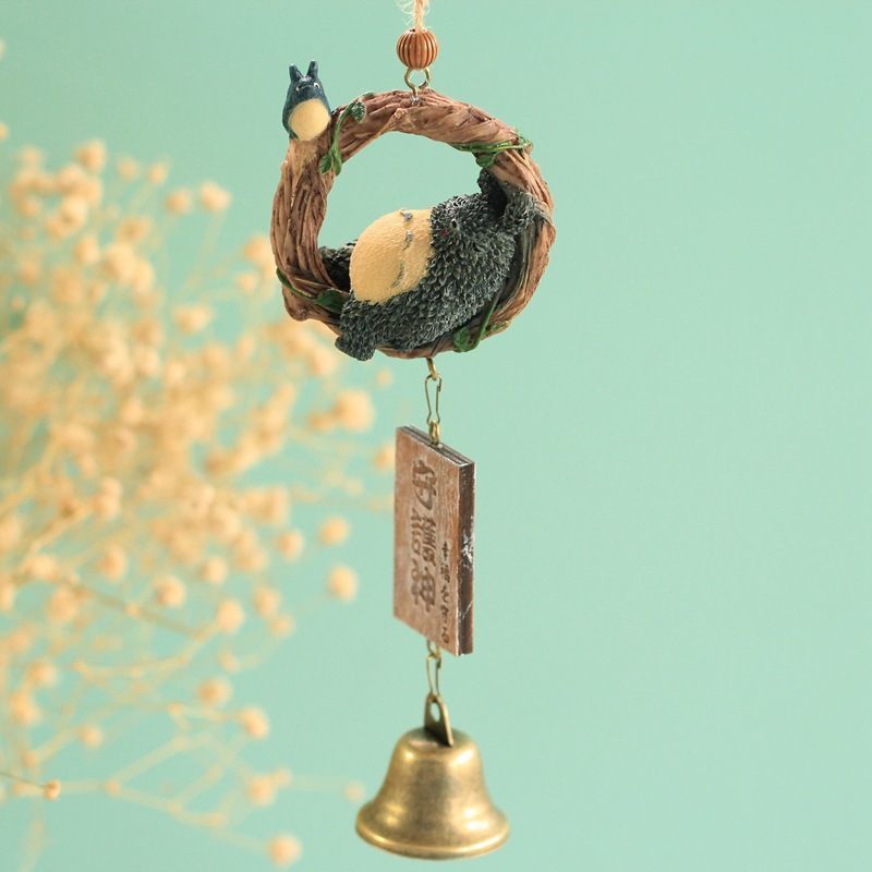 圈圈躺着龙猫礼物彩纸包装创意龙猫风铃挂饰铃铛挂件生日礼物送女生