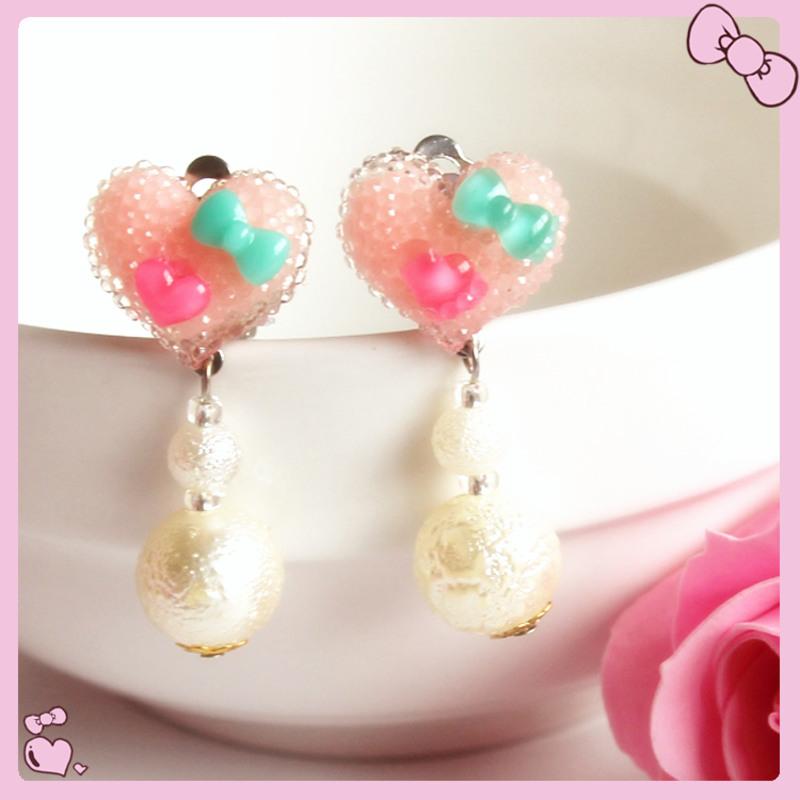 卡通耳环儿童无耳洞耳夹宝宝饰品配饰小女孩生日节日礼物耳夹假耳钉