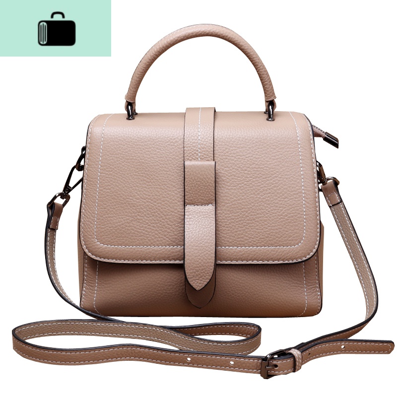 头层牛皮通勤女包2020新款潮妈妈斜挎时尚大容量真皮软皮手提包女NEWLAKE高清大图