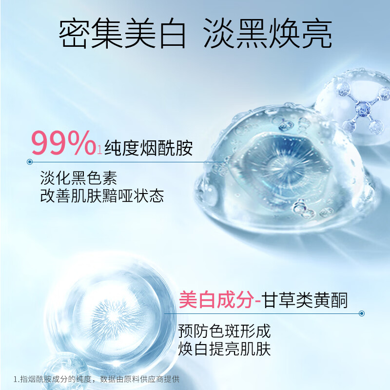 美肤宝 面膜 烟酰胺美白 27g(5片装) 盒高清大图