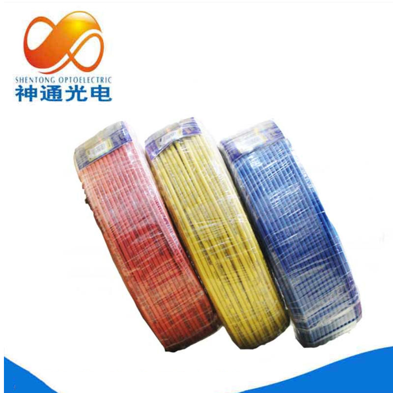 神通光电 铜芯聚氯乙烯绝缘软电缆 BVR1 卷高清大图