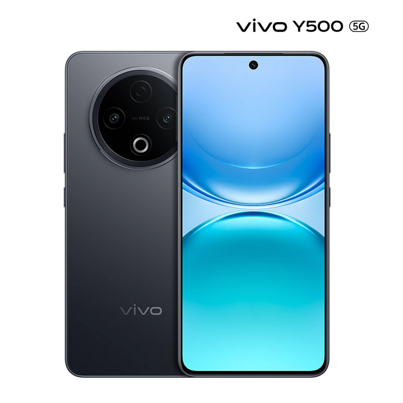 vivo Y500 玄武黑 8GB+256GB 天玑7300 高清影像 8200mAh电池 90W充电 5G手机