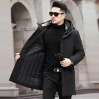 LIDENAMANI 阿玛尼羽绒服男士休闲外套中青年加厚保暖抗寒男装羽绒服上衣