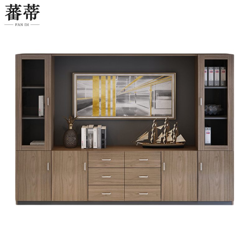 蕃蒂 背景柜6门 个