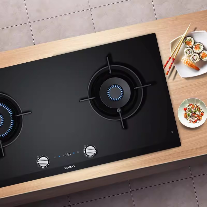 西门子 ER9SP231MQ 燃气灶 天然气 带联动 家居互联 带定时蒸饭柜高清大图
