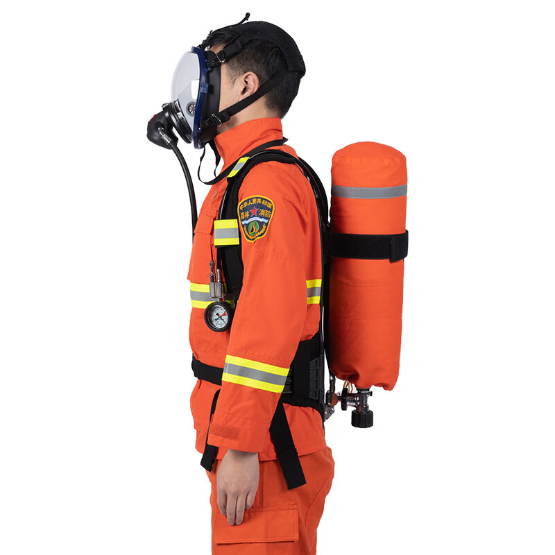 酷博睿coobery正压式空气呼吸器 消防面具碳纤维 6.8L呼吸器G-F-20(工业级)[国检]高清大图