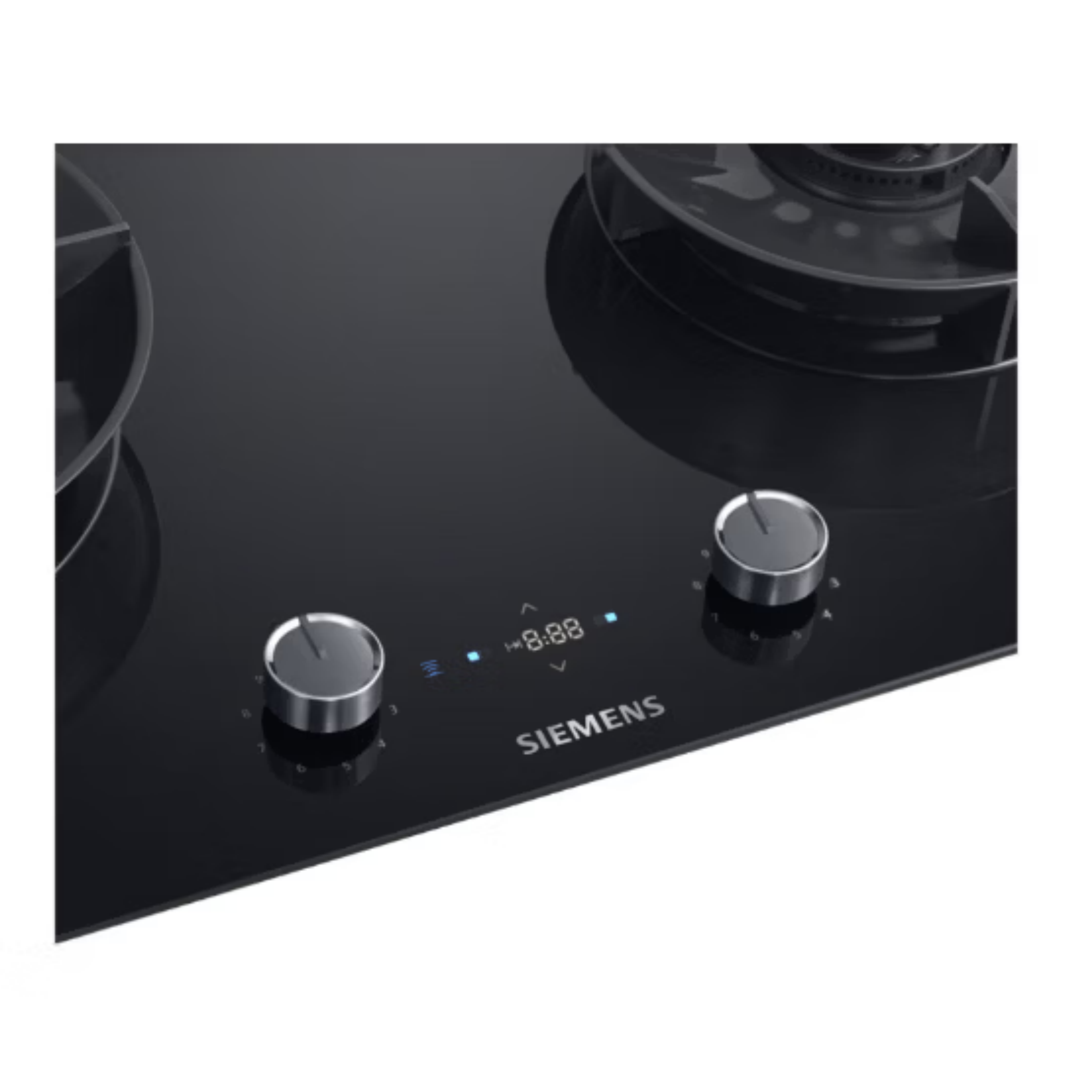 西门子ER92P8MBMP嵌入天然气灶具5.2猛火联动定时IQ700黑 天然气12T高清大图