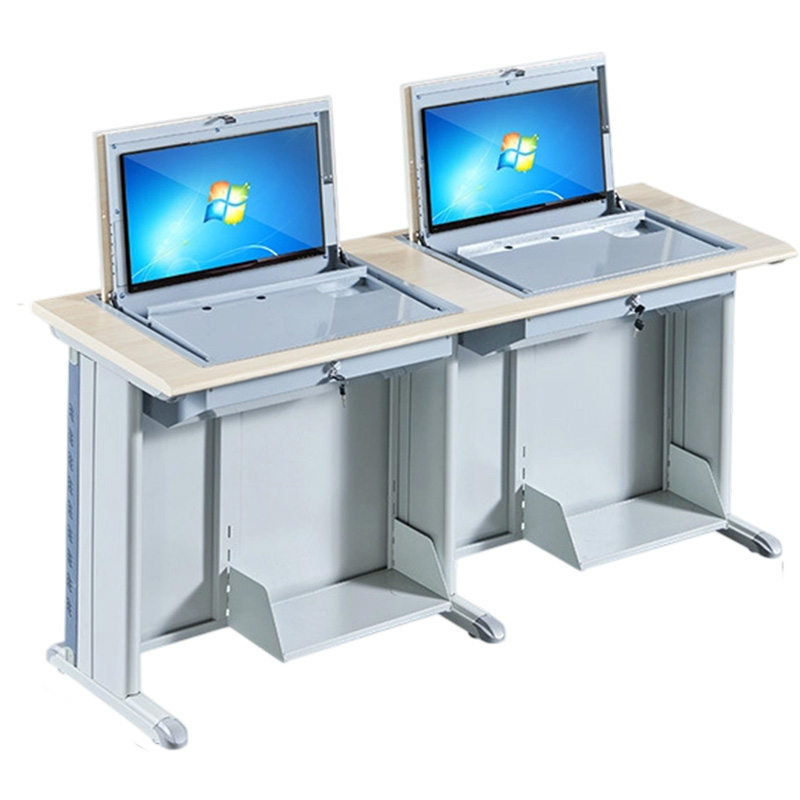 指臣电脑翻转桌双人张高清大图