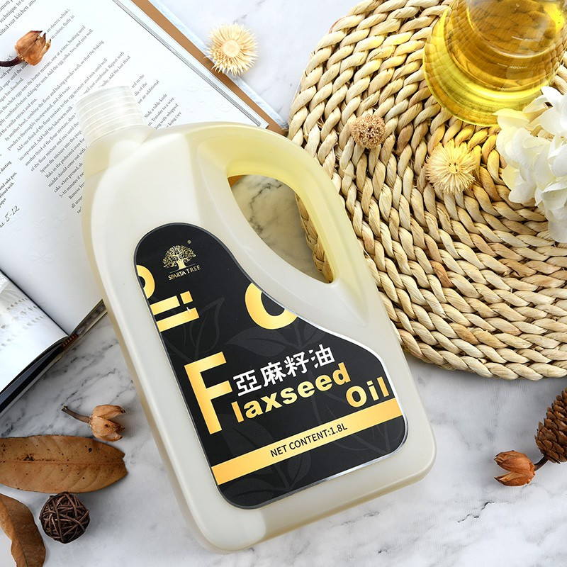 黄金树亚麻籽油 物理压榨食用油植物油 1.8L瓶装