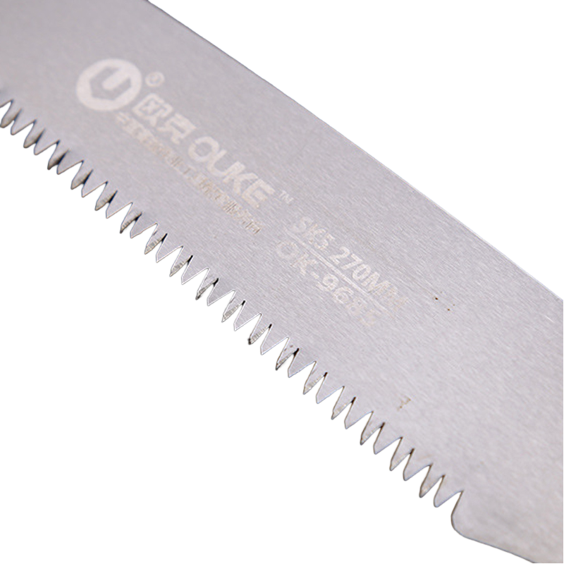 欧克(Ouke)手锯木柄手工锯伐木锯果树锯腰挂小型手持锯子270mmOK-9685\把高清大图