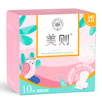 美则Honeymate超薄系列透气棉女日用卫生巾姨妈巾无添加零闷湿卫生棉 240mm*10片