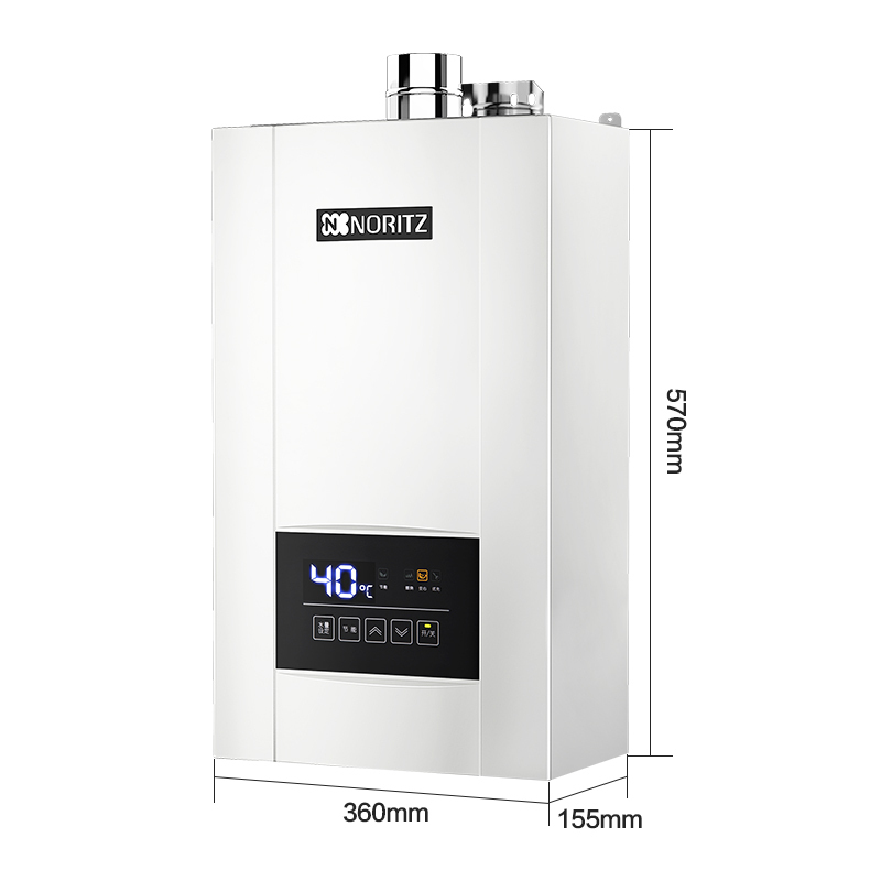 能率(NORITZ)16升燃气热水器 GQ-16E4AFEX(天然气)(JSQ31-E4)旗舰恒温 水量伺服器 一键节能高清大图