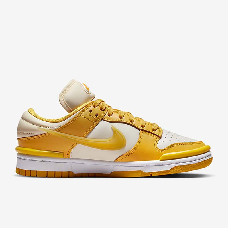 耐克Nike Dunk Low Twist 白黄 女子低帮运动休闲板鞋 DZ2794-100
