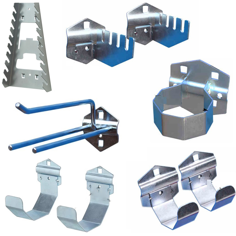 瑾如云海 工具挂钩 洞洞板挂钩 立式镀锌扳手架高清大图