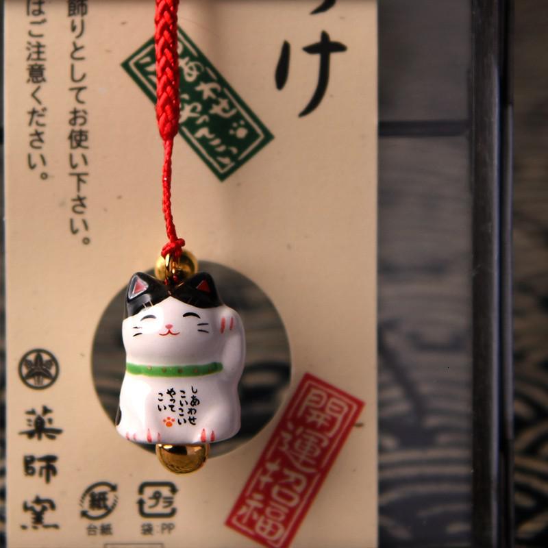 日本猫平安挂饰日式包包手机挂件女生可爱生日进口 三维工匠 7349粉色恋爱高约2CM高清大图