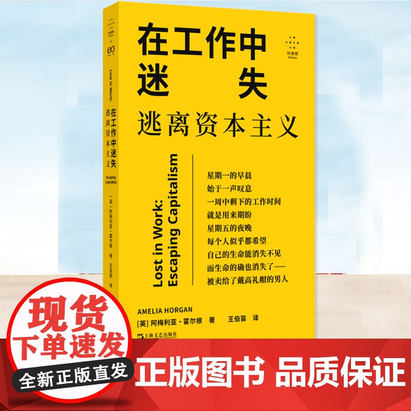 YS 在工作中迷失:逃离资本主义 阿梅利亚·霍尔根著 努力不一定带来满足,摸鱼可能有点道理 拆穿工作背后的谎言 上海文艺