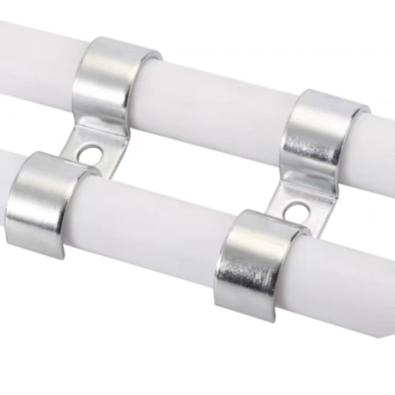 众慧创安 不锈钢双边骑马卡 M型管卡 直径32-34mm 个