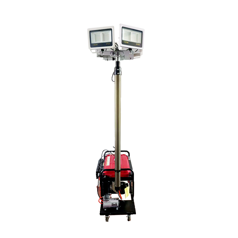 简工智能 YQ-05I 220V 4×100W 6000K(LED)IP65 强光升降照明装置 黑色