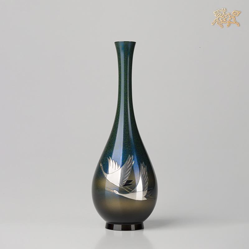 美帮汇全铜摆件《高冈铜器之瑞鹤》铜工艺品 家居饰品花瓶高清大图