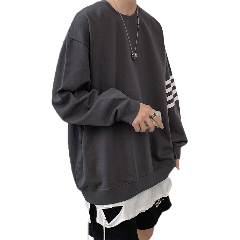 newlakeoversize卫衣男潮日系风格穿搭复古港风chic上衣秋季高街盐系