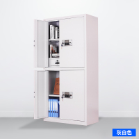 振奥 钢制电子保密柜密码档案柜资料办公柜保密文件铁皮柜 通双节灰白色内二抽电子密码锁