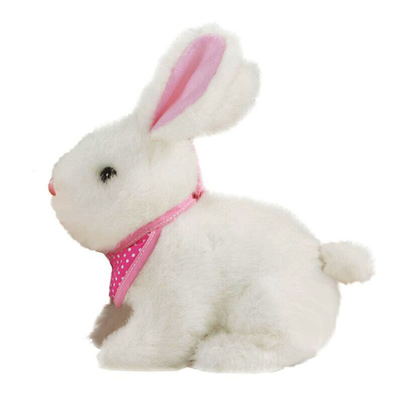 儿童电子宠物智能小白兔女孩过家家玩具仿真喂养小兔子