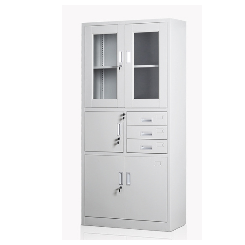 柜办公资料柜更衣柜铁柜子员工柜带锁储物柜加厚款850l*390w*1800h