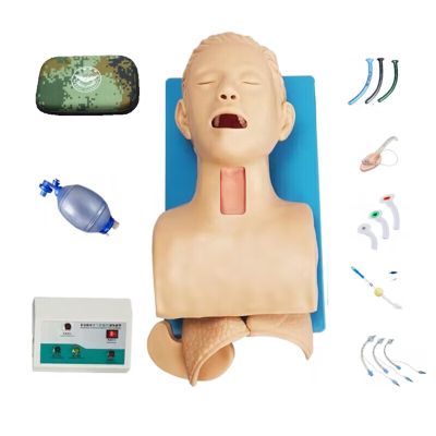 益联医学(YI LIAN Medicine)高级气道管理模拟人标准版 环甲膜切开与穿刺训练模型 口咽鼻咽气管插管通气急救
