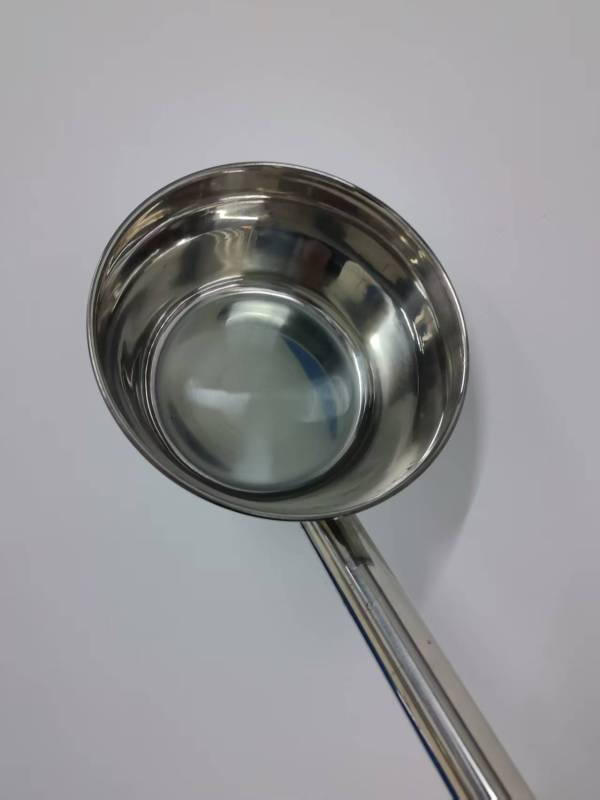 烹巅Poondear 201不锈钢长柄汤舀 φ18cm 加长款高清大图