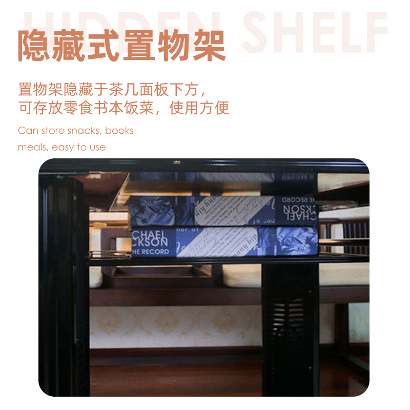 美之家取暖桌A3经典白138*80CM岩板电磁炉语音升降电暖桌电暖炉升降电暖茶几电烤桌烤火桌长方形电炉桌取暖餐桌高清大图