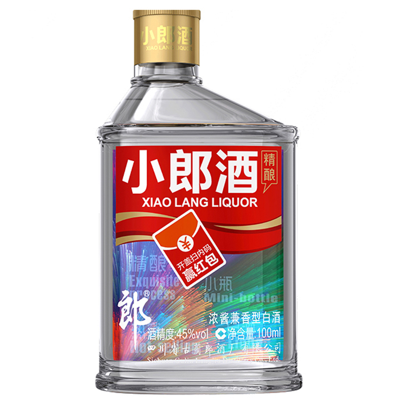 郎酒 小郎酒精酿版 45度 100ml*24 整箱装 兼香型白酒