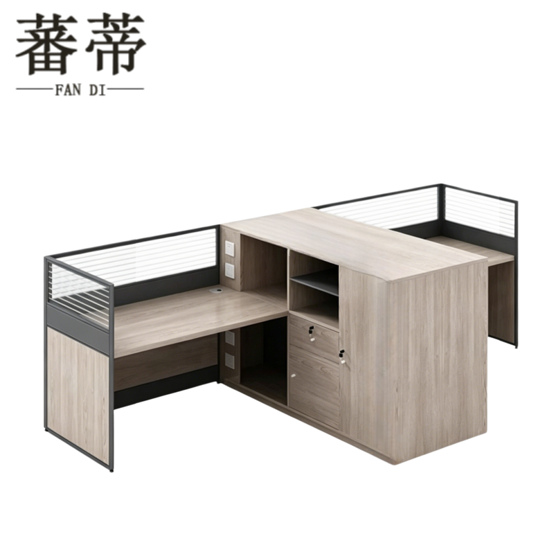 蕃蒂屏风工位3*1.4*1.1m(含柜)套高清大图