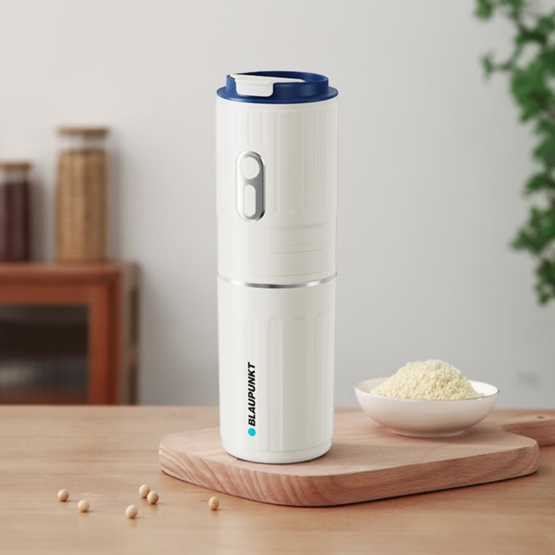 蓝宝(BLAUPUNKT)便携式咖啡机迷你小型研磨一体机家用咖啡豆旅行随身保温杯 BP-KF96R BP-KF96R高清大图