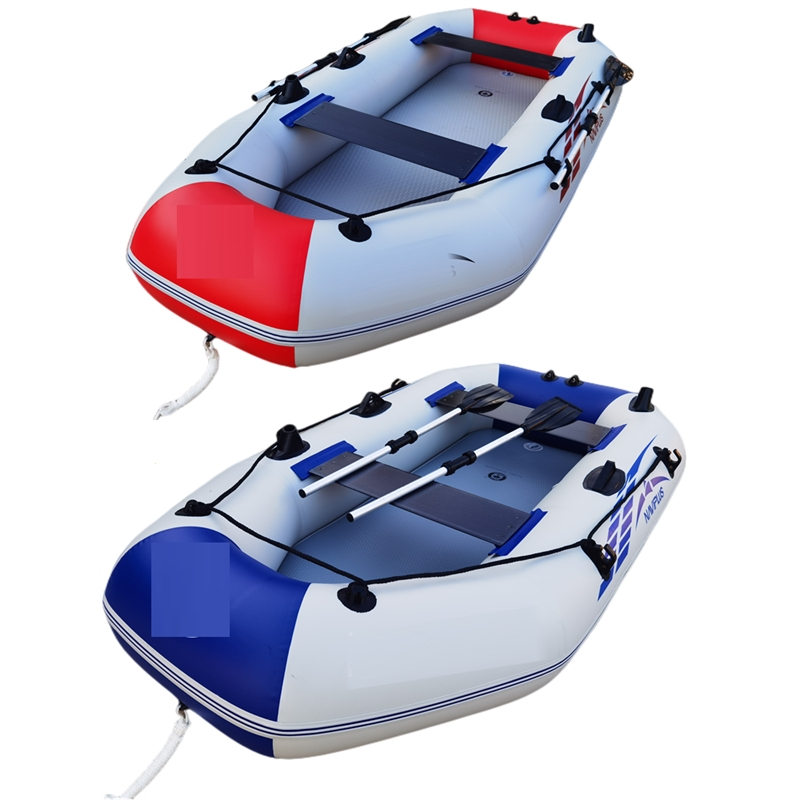皮划艇充气船加厚钓鱼船耐磨漂流船橡皮船冲锋舟防汛救生船充气艇