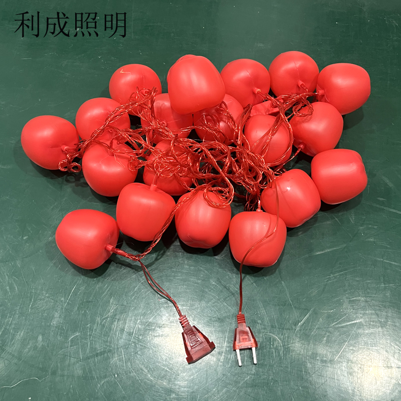 利成照明 LED灯笼串 10米20灯 苹果款高清大图