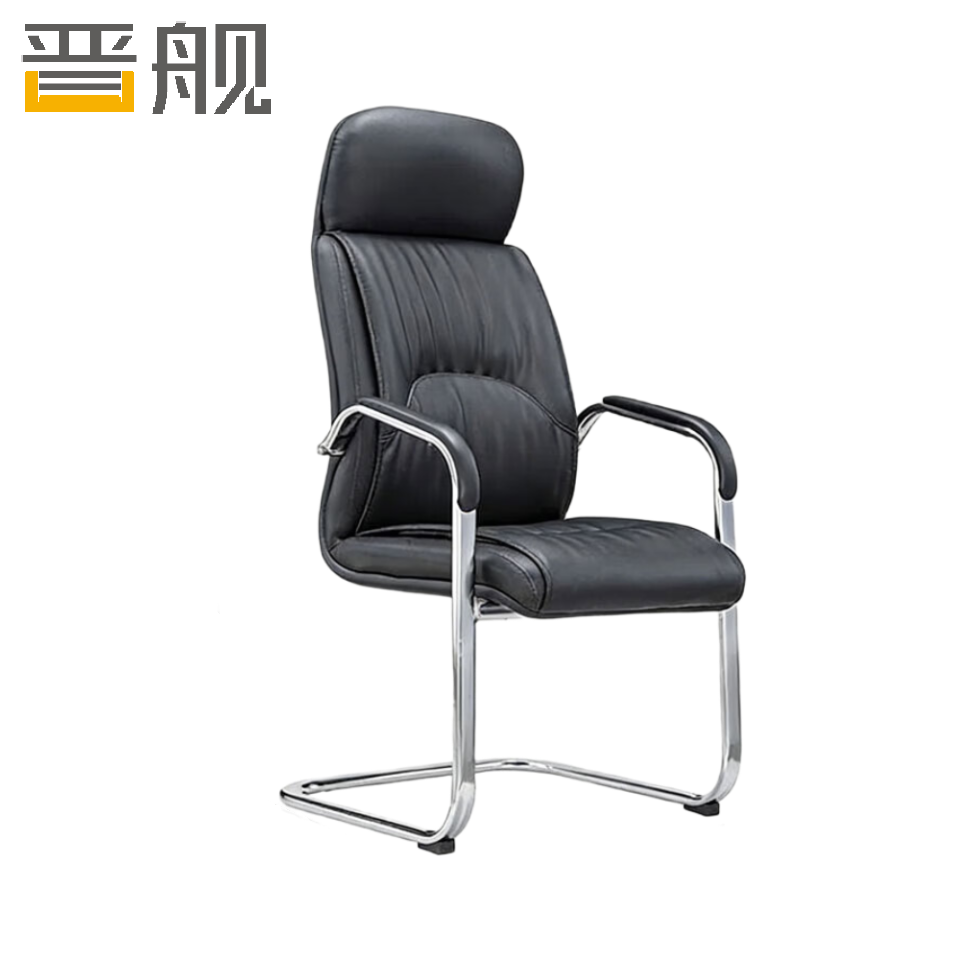 晋舰椅子电脑椅办公椅会议培训椅网布椅弓形椅职员座椅H-8高清大图