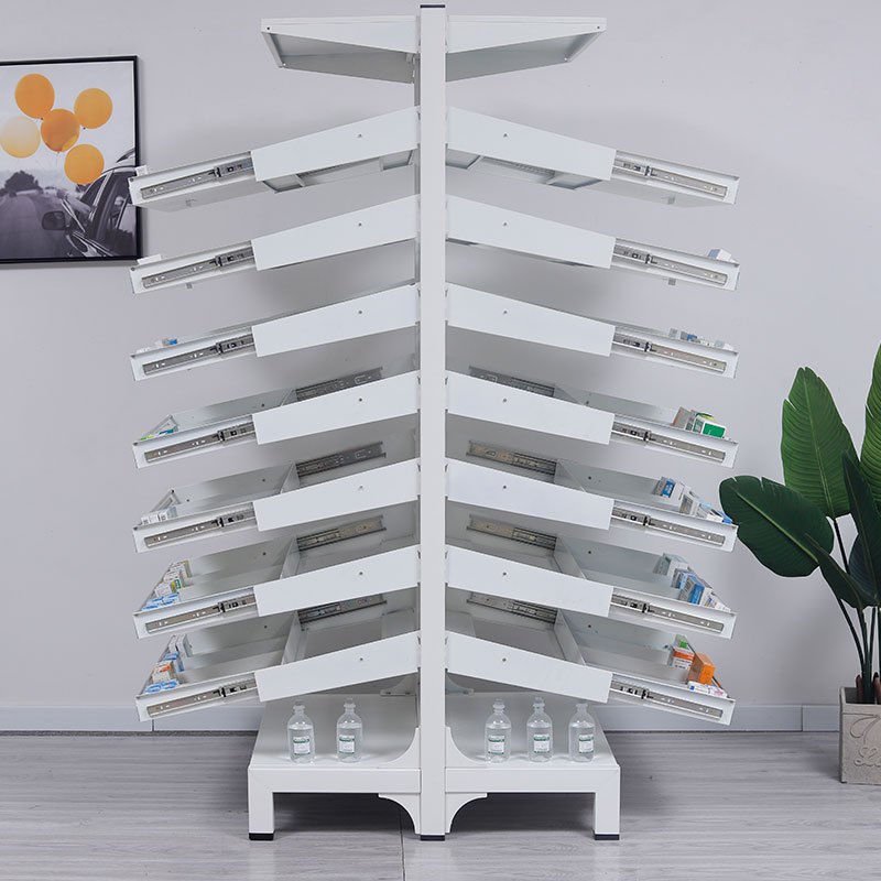 永格西药架医院药房诊所放药双面架子药店药品架药盘架调剂桌柜