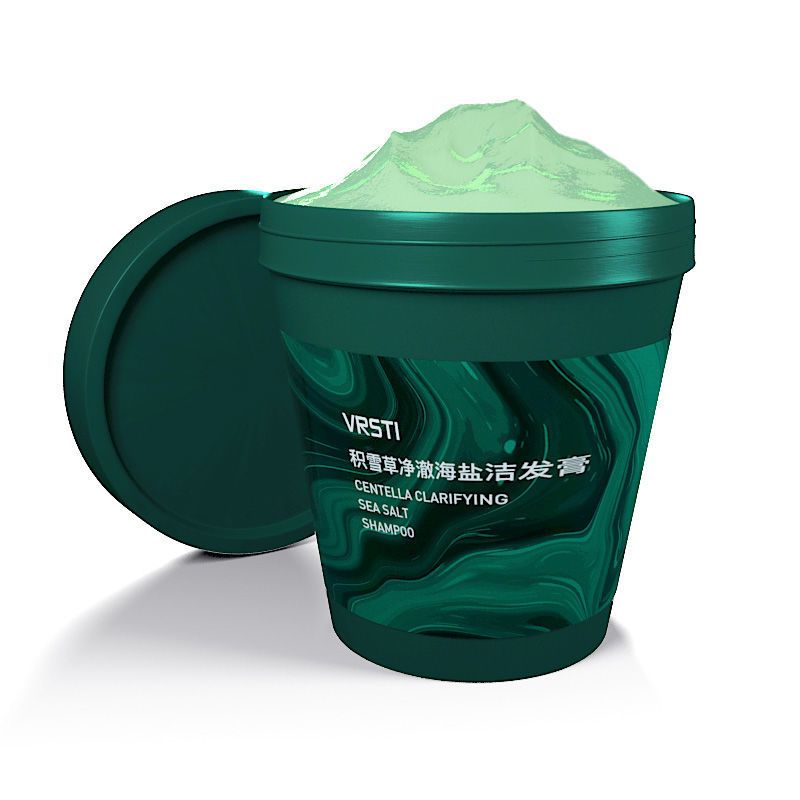 海盐洁发膏头皮磨砂膏清洁头皮蓬松洗发膏洗头膏洗发水 一瓶装250mL