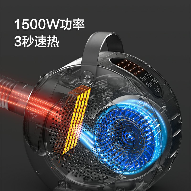 飞利浦(Philips) 取暖器 暖风机电暖器家用 苏宁自营热风机小型干衣机 烘衣机干鞋器衣服烘干机 AHR3124FM