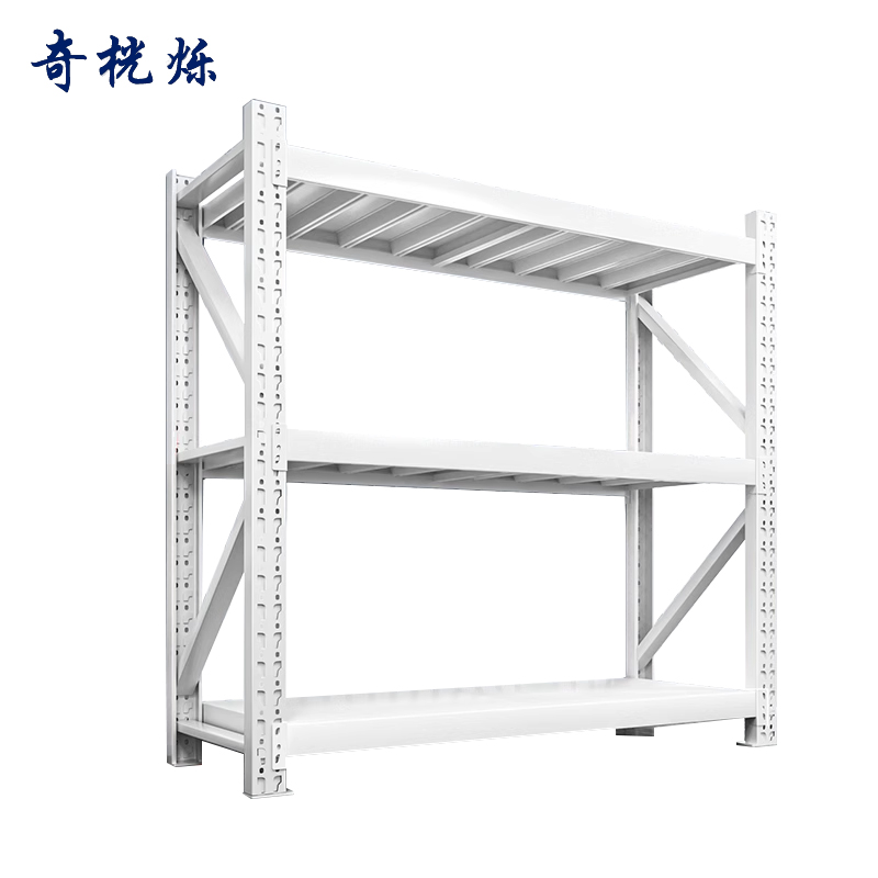 奇桄烁置物架三层150*60cm白色组高清大图