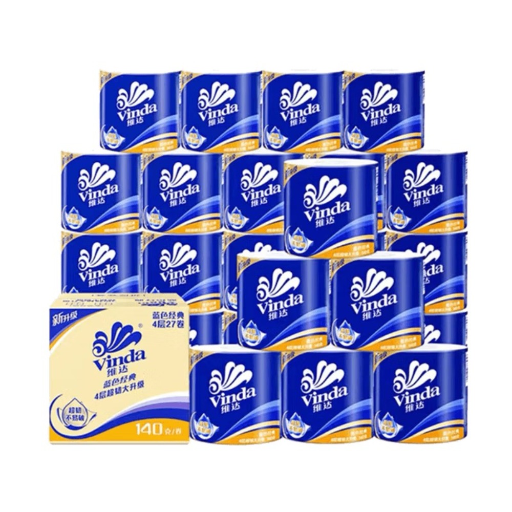 V4069-B 维达蓝色经典卫卷4层140克×27卷