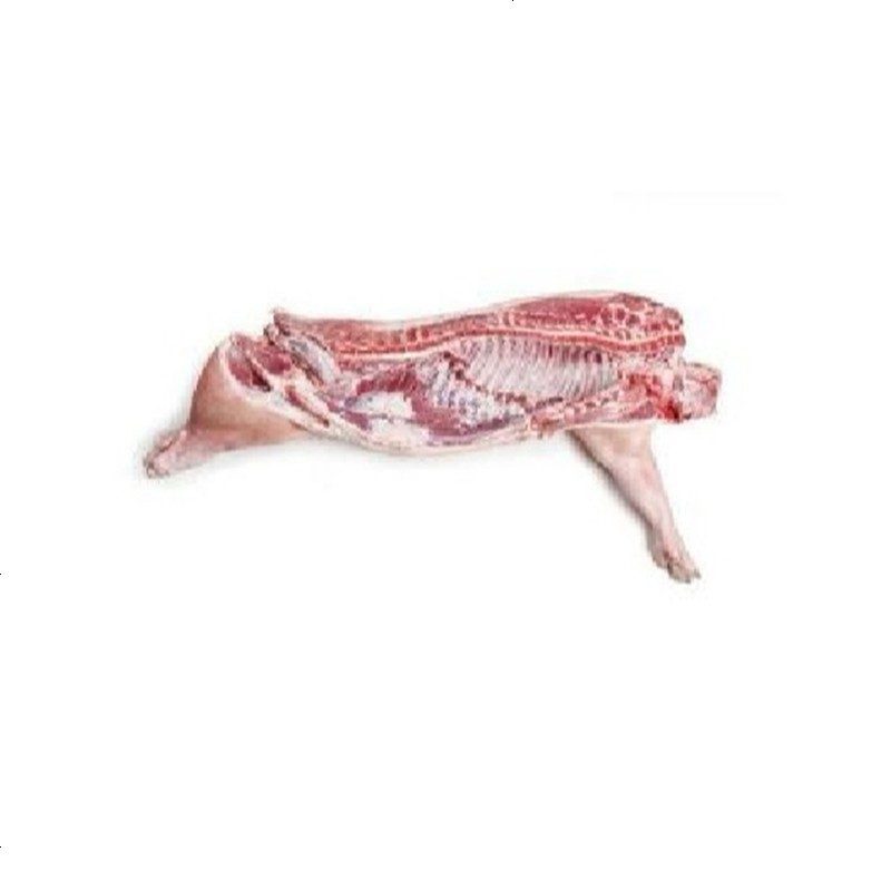 野蛮香 白条黑猪肉 现杀新鲜黑猪肉 东北长白山脉黑猪肉 一片猪95斤