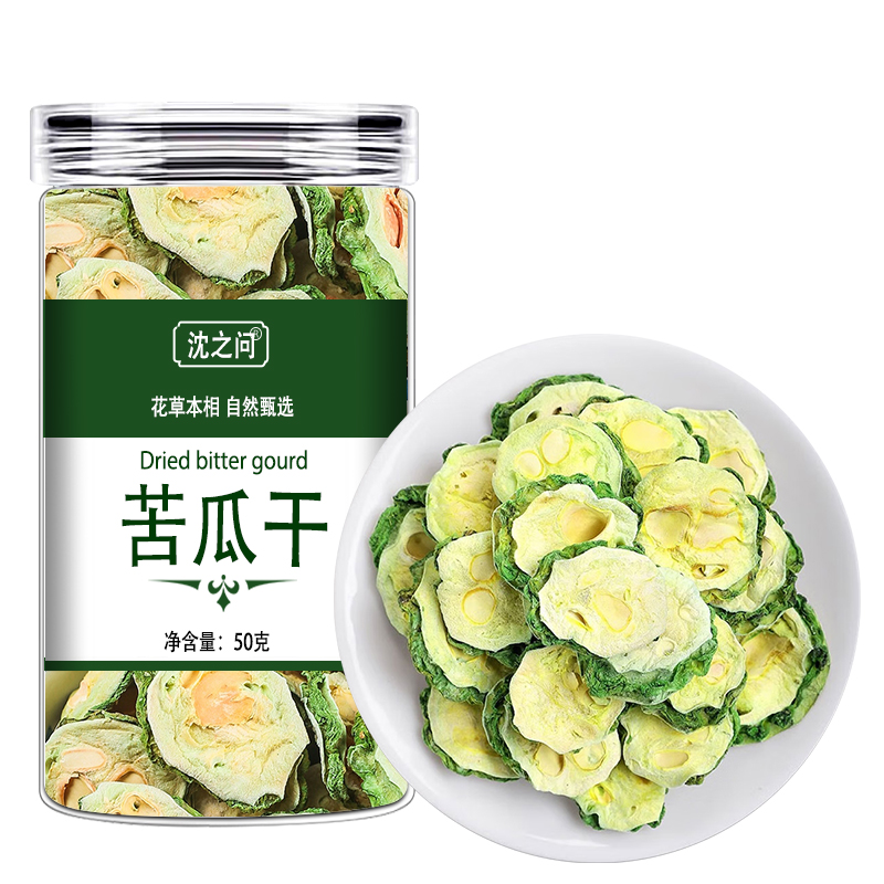 苦瓜片干降泡茶血旗舰店糖农家苦瓜茶干桑叶非特优级正品新鲜食用高清大图