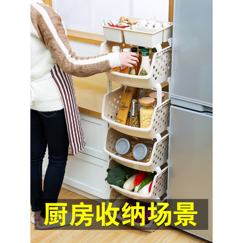 儿童零食玩具收纳架柜子厨房置物架多层家居用品储物家用大全高清大图