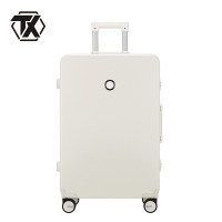 铁迅拉杆箱24寸 V8个 气质白